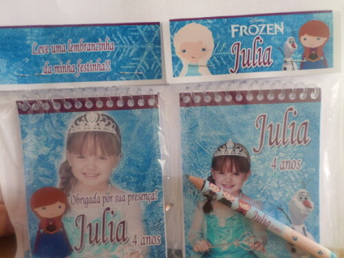 Bloquinho de Anotação Frozen
