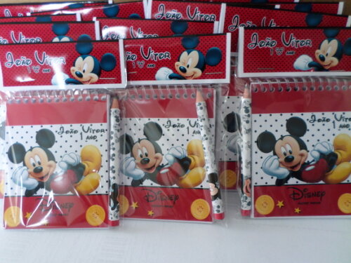 Bloquinho Personalizado Mickey