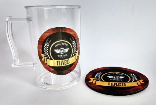 Bolacha de Choop Personalizada Mais Caneca de Choop