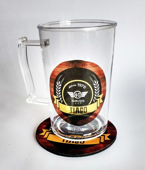 Bolacha de Choop Personalizada Mais Caneca de Choop