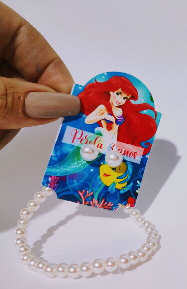 Brinco com Pulseira Pérola Personalizado