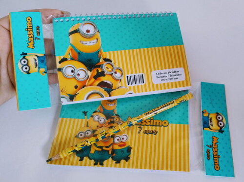Caderno de Desenho sem Pauta Minions