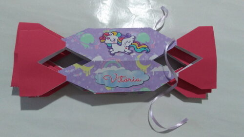 Caixa Bala Personalizada Unicornio