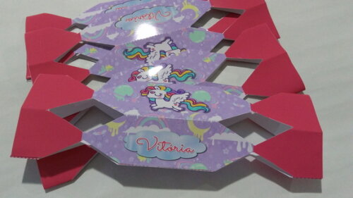 Caixa Bala Personalizada Unicornio