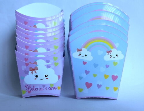 Caixa de Batata Personalizada Chuva de Benção