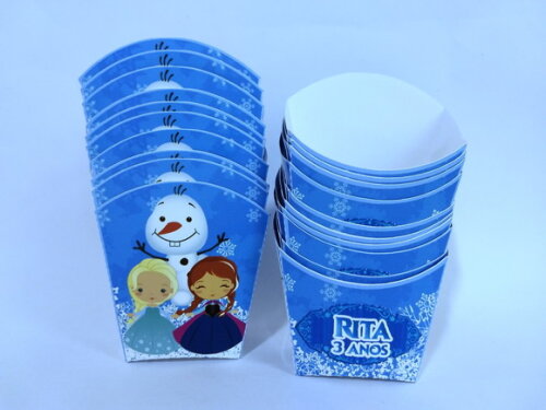 Caixa de Batata Personalizada Frozen