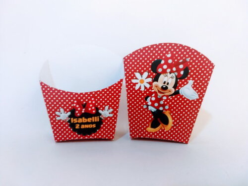 Caixa de Batata Personalizada Minnie