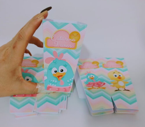 Caixa de Pipoca Personalizada Galinha Pintadinha