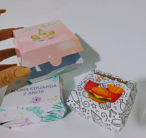 Caixa Hambúrguer Personalizada