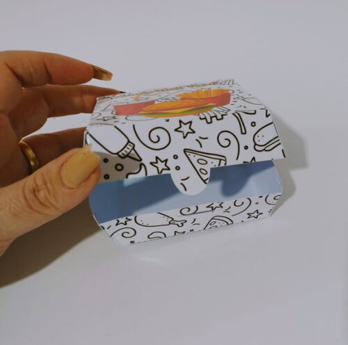 Caixa Hambúrguer Personalizada