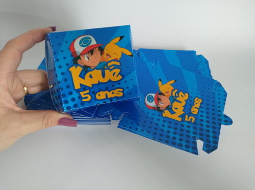 Caixa Hambúrguer Personalizada Pokémon