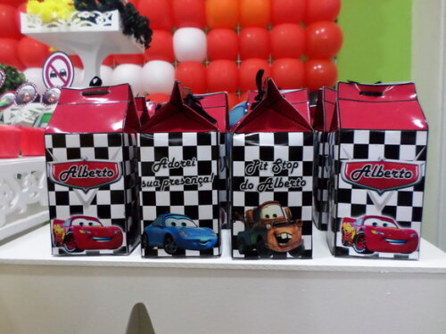 Caixa Milk Personalizada Carros