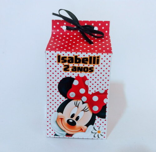 Caixa Milk Personalizada Minnie
