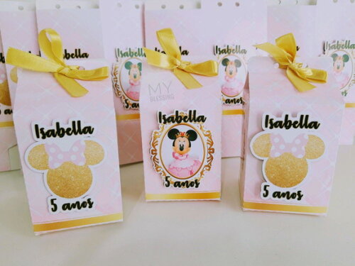 Caixa Milk Personalizada Minnie