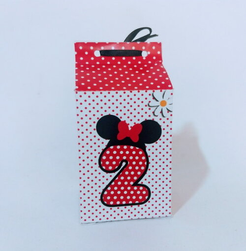Caixa Milk Personalizada Minnie