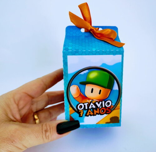 Caixa Milk Personalizada Stumble Guys
