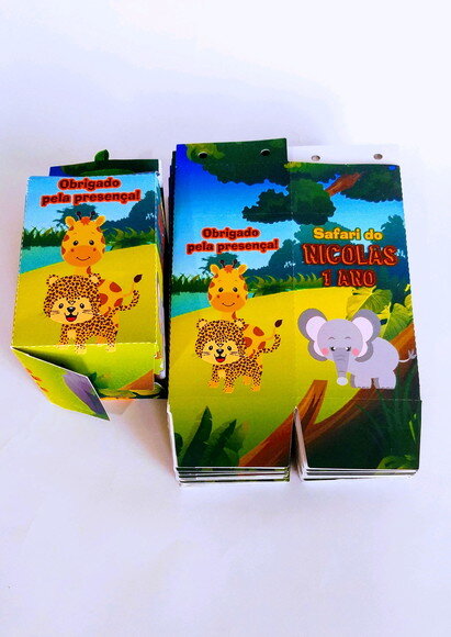 Caixa Milk Personalizada Safari