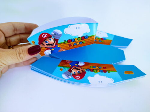 Caixa Mini Dog Personalizada Super Mario