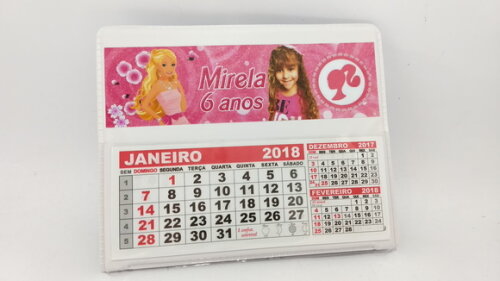 Calendario de mesa barbie