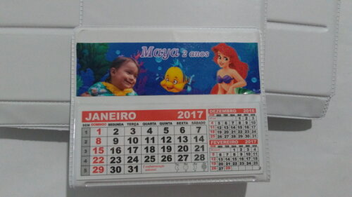 Calendario De Mesa da pequena sereia