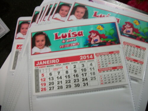 Calendario De Mesa da pequena sereia