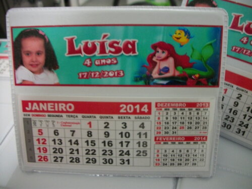 Calendario De Mesa da pequena sereia