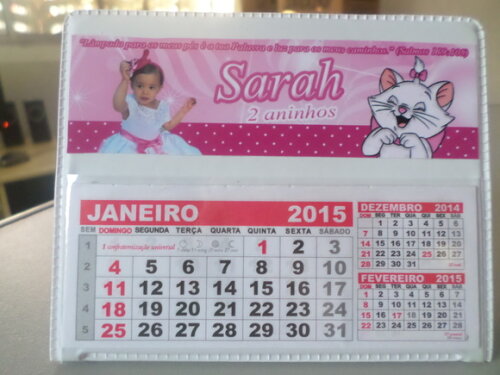 Calendario de mesa gata marie