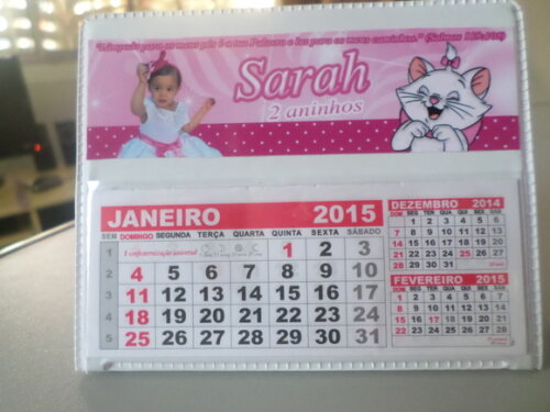 Calendario de mesa gata marie