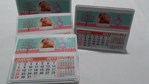 Calendario de mesa jardim