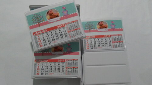 Calendario de mesa jardim