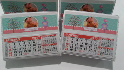 Calendario de mesa jardim
