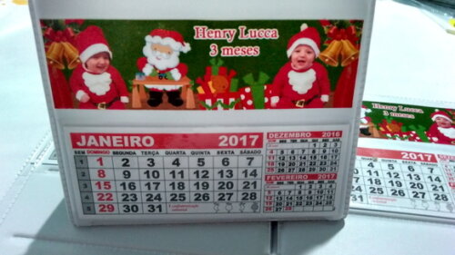 Calendario de mesa natal