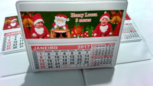 Calendario de mesa natal