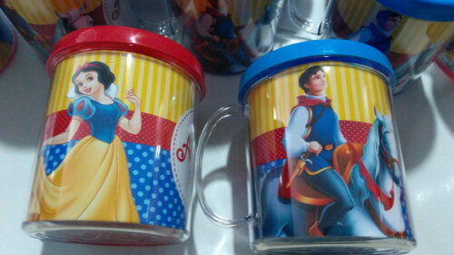 Caneca Acrílica Personalizada Branca de Neve