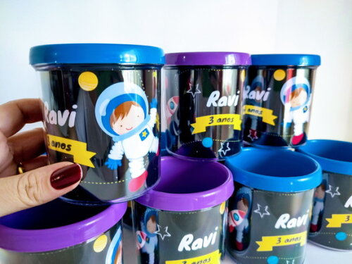 Caneca Acrílica Personalizada Astronauta