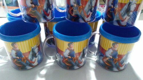 Caneca Acrílica Personalizada Branca de Neve