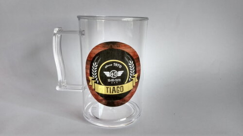 Caneca acrilica personalizada chopp