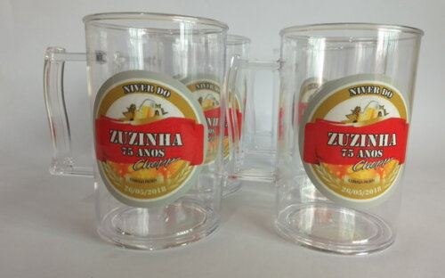 Caneca acrilica personalizada chopp