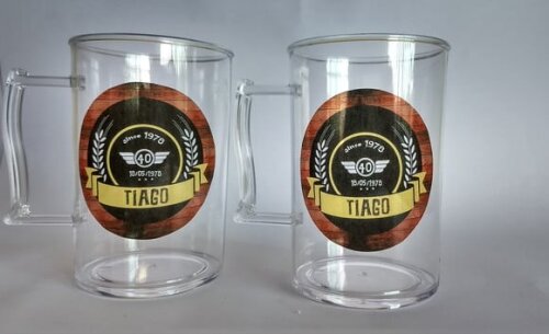 Caneca acrilica personalizada chopp