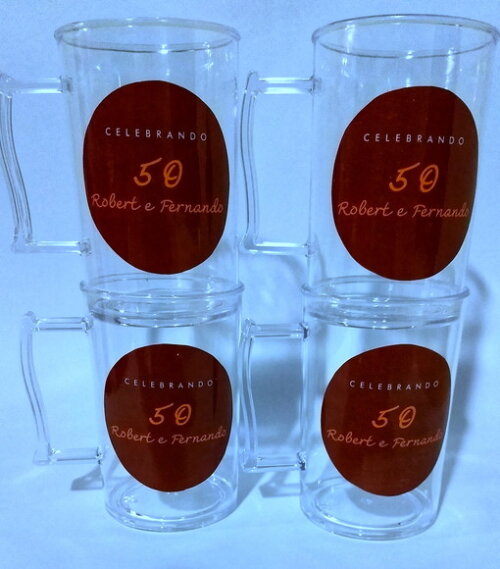 Caneca acrilica personalizada chopp para festa