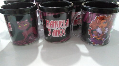 Caneca Acrílica Personalizada Monster High