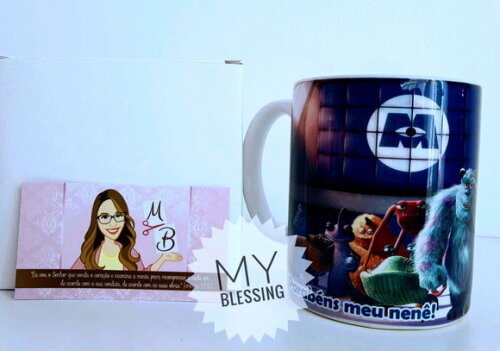 Caneca de Porcelana Monstros S.A