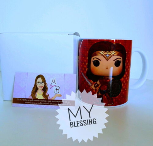 Caneca de Porcelana Mulher Maravilha