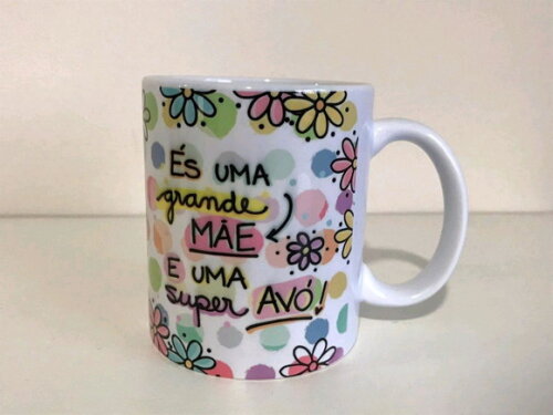 Caneca de Porcelana Personalizada Dia das Mães