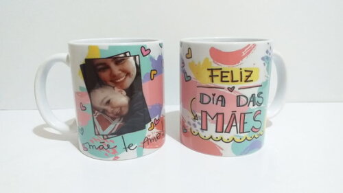 Caneca de Porcelana Personalizada Dia das Mães