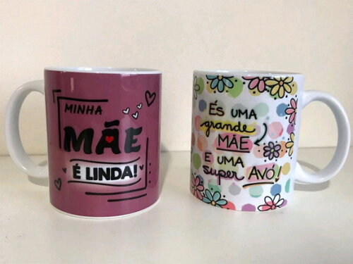 Caneca de Porcelana Personalizada Dia das Mães