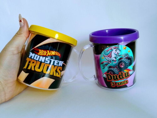 Caneca Hot Wheels Monster Truck