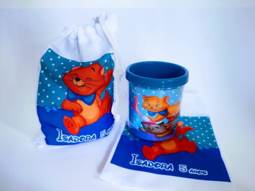 Caneca Personalizada Gata Marie com Embalagem