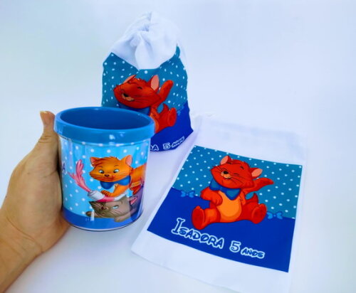 Caneca Personalizada Gata Marie com Embalagem