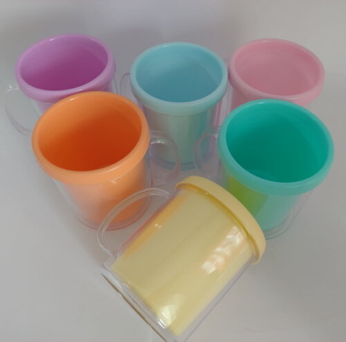 Canecas Acrílica Rosqueável Cores Candy